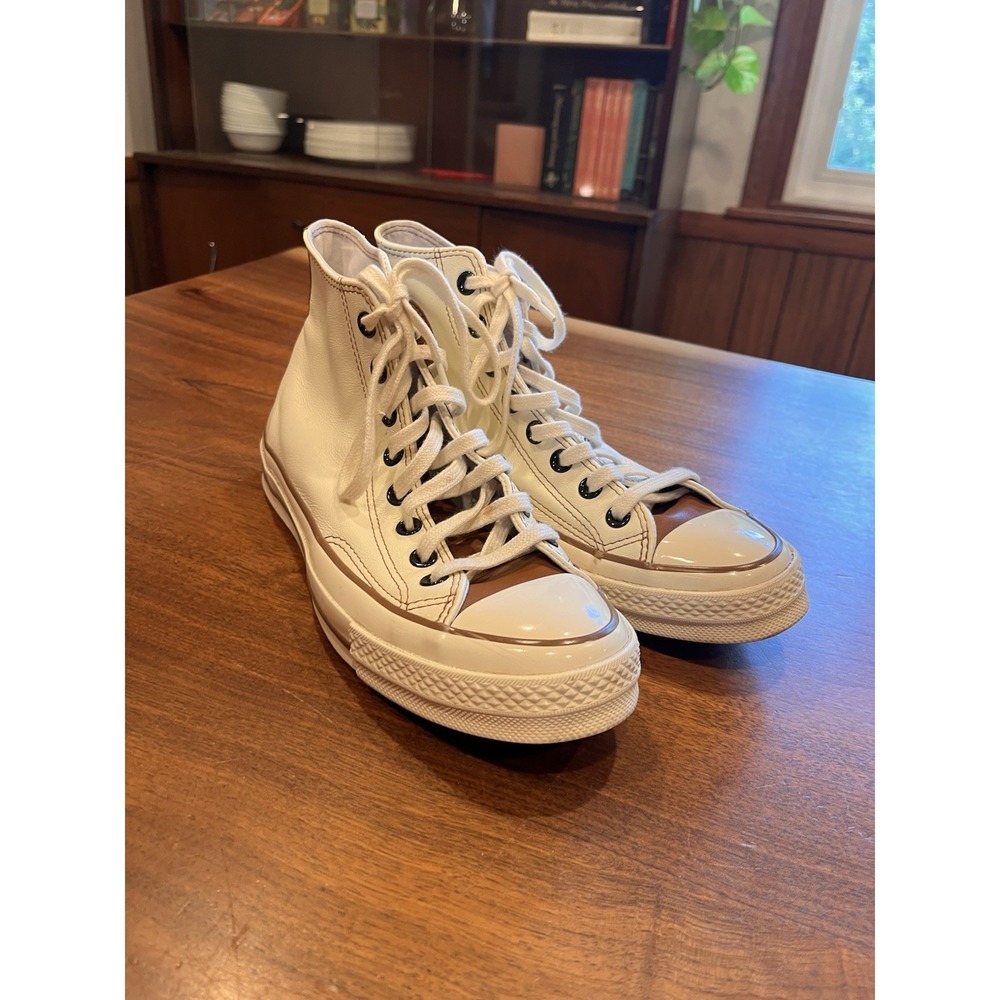 Converse Chuck Taylor All Star Ivory & Brown Leather Women 7.5